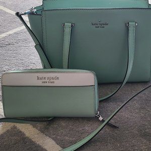 Kate Spade cross body purse with matching wallet
